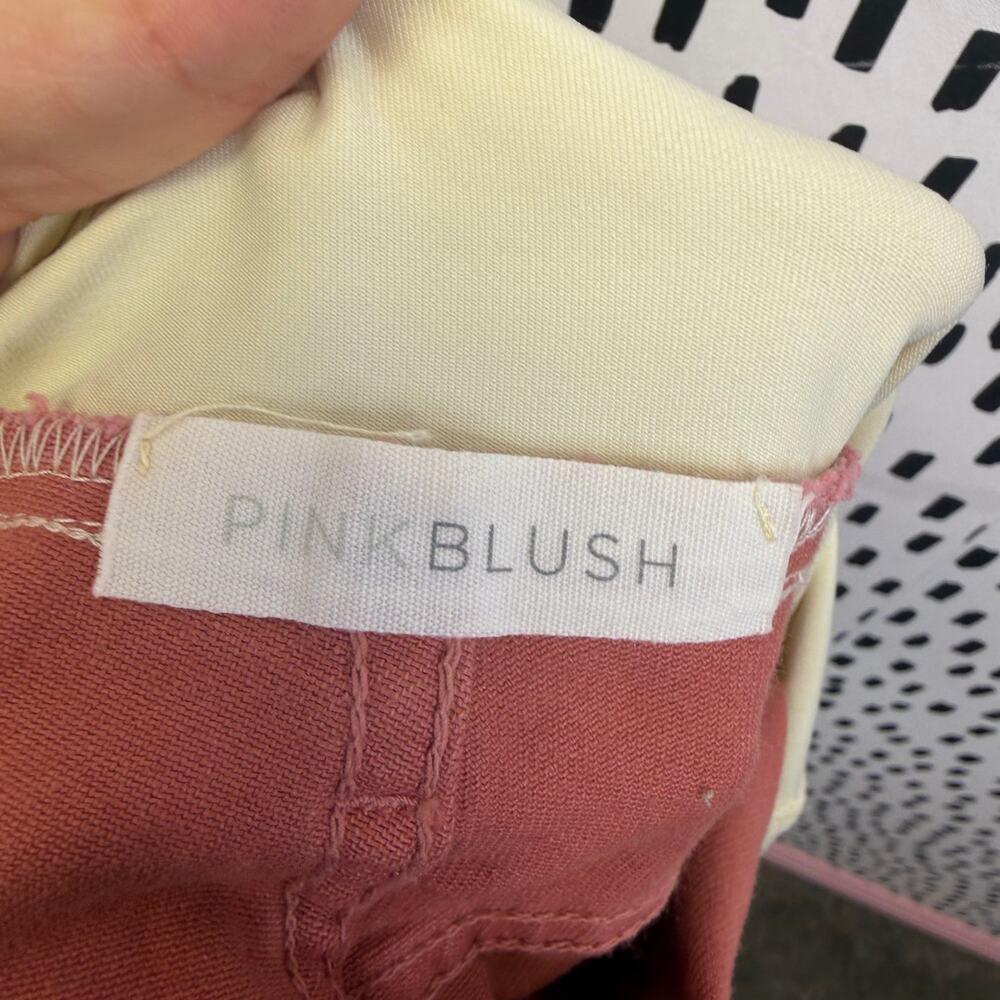 Pink Blush Pink Super Distressed Maternity Denim Shorts medium - Picture 6 of 6